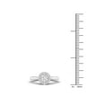 thumbnail image 5 of 1/3Ct TDW Diamond 10K White Gold Single Stone Halo Engagement Ring (I-J, I2), 5 of 5