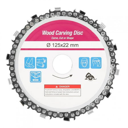 

Daboolka 5in 14 Tooth Woodworking Chainsaw Cutting Blade for Circular Saws 125*22mm