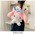 thumbnail image 1 of Sanrio-Bolso de felpa Cinnamorol Mymelody Kuromi Onpompurin Hello Kitty Pikachu, mochila Kawaii de Anime, bolso de hombro, bandolera, 1 of 4