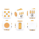 thumbnail image 2 of Fidget Cube Juguete Anti Estrés Malubero Malu1310 Gris Amarillo, 2 of 3