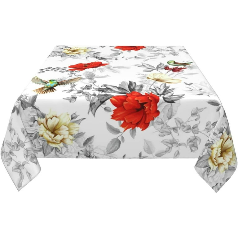Leaf and Sun Print Tablecloth Simple Modern Abstract Home Kitchen