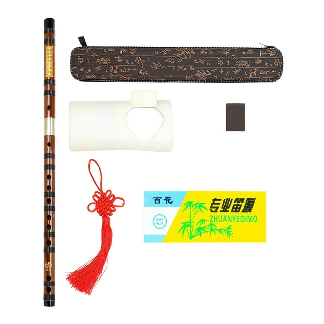 Bamboo Flute Durable Gift Vintage Woodwind Instruments High Quality for Children Key of C