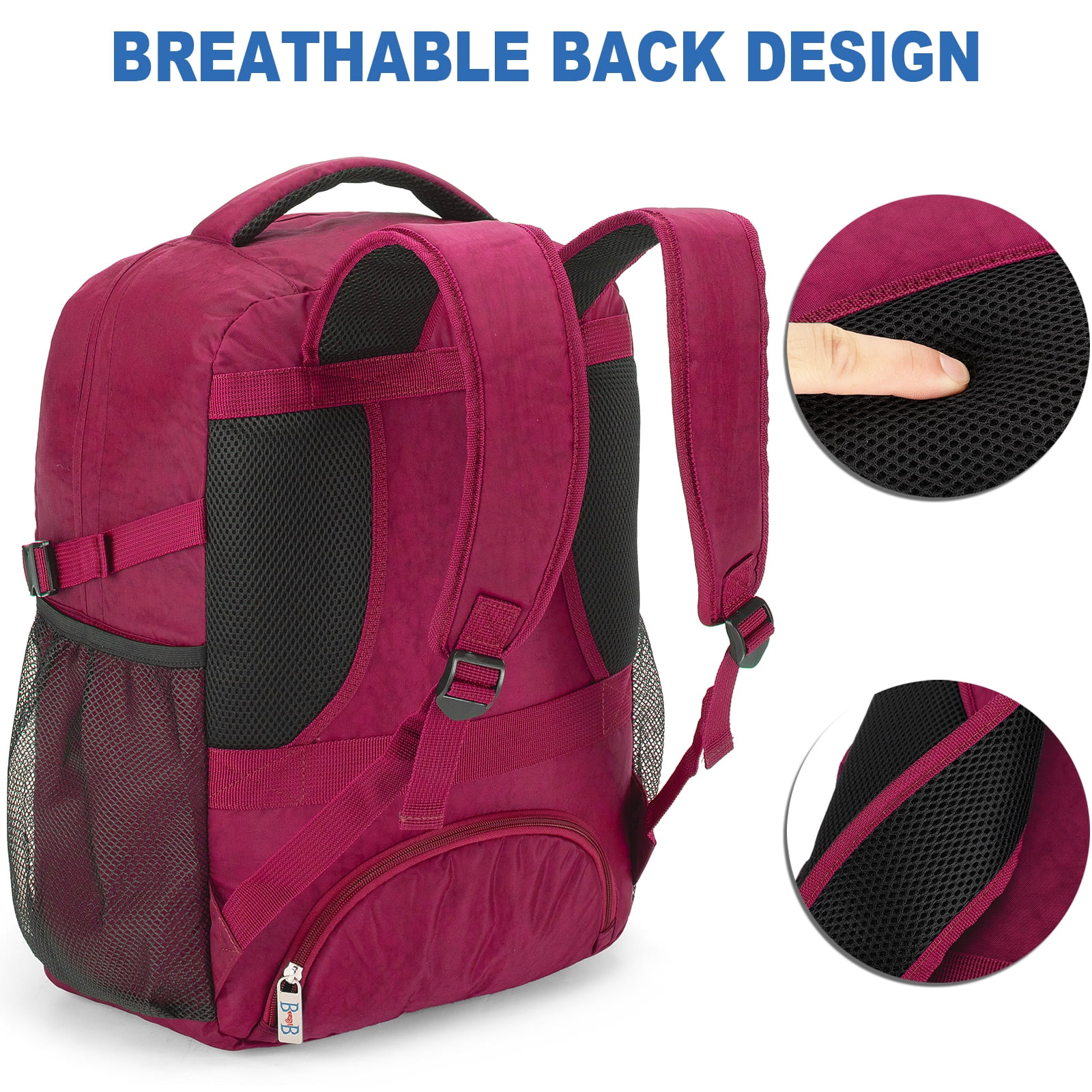 18" Personal Item Laptop Under Ueat Backpack for American, Spirit, Frontier (Purple)