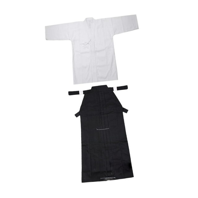 Conjunto de uniforme de Kendo, Aikido, Samurai, Hakama, disfraz transpirable para adultos, Iaido japonés 170 cm