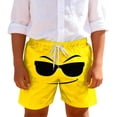 thumbnail image 2 of LIIPEE Girls Shorts Casual Elastic Waist Pockets Cartoon Graphic Printed Shorts Summer Comfortable Breathable Soft Daily Cute Shorts Lightweight Beach Shorts,Yellow,9-10 Years, 2 of 7