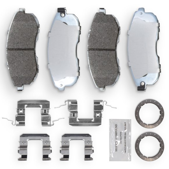 NRS Galvanized Brakes 2007-2014 Suzuki SX4; 2011-2012 Renault Safrane; 2011-2017 Nissan Juke; 2007-2012 Nissan Versa; 2009-2014 Nissan Cube NS815 Premium Galvanized Brake Pad Set