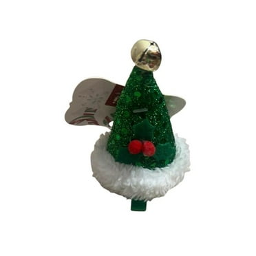 Scunci Green Mini Christmas Hat Clip