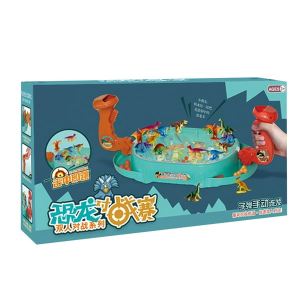 Jeux de table de bataille de dinosaure pour enfants, catapulte en