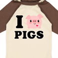 thumbnail image 4 of Inktastic I Love Pigs Boys or Girls Long Sleeve Baby Bodysuit, 4 of 5