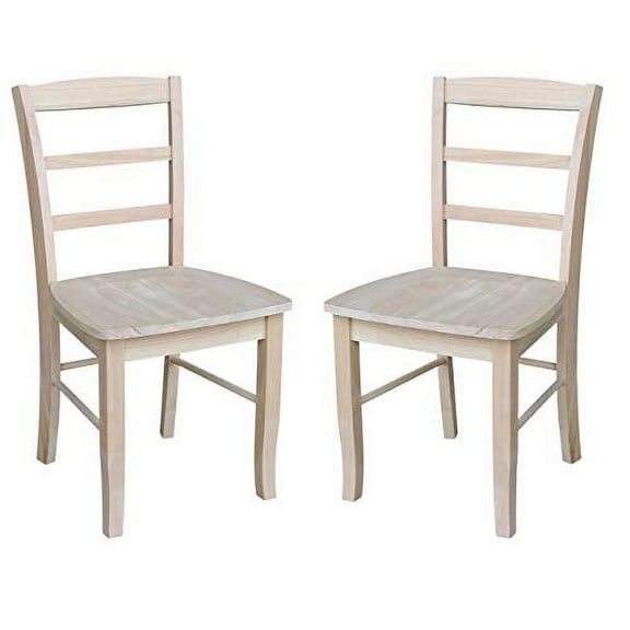 International Concepts Madrid Wood Dining Chairs, Set of 2