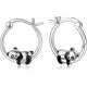 thumbnail image 1 of Pendientes de aro hipoalergénicos shaofei panda plata de ley 925, 1 of 4