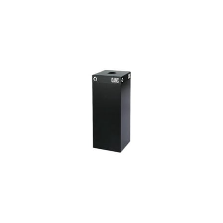 Safco® Recycling Receptacle, 37 Gallon, Black
