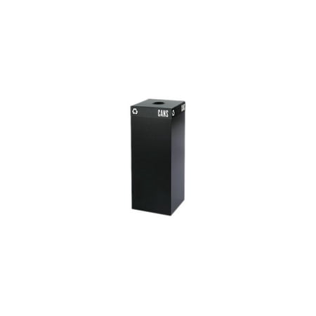Safco® Recycling Receptacle, 37 Gallon, Black