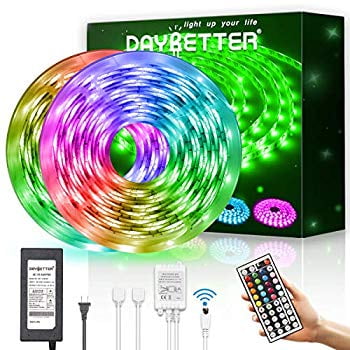 Led Strip Light Waterproof 600leds 32.8ft 10m Waterproof Flexible Color Changing RGB SMD 5050 600leds LED Strip Light Kit with...