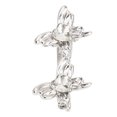 thumbnail image 4 of Horquilla de mariposa de metal plateada Sin Bonita y glamurosa con cristales centrales, 4 of 10