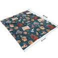 thumbnail image 3 of Blue Basketball Related Items Pattern Blanket,Comfortable Soft Lamb Wool Throw Blanket,All Season,Warm Lightweight Blankets for Sofa Bed Couch Living Room Chair,50"x60", 3 of 4