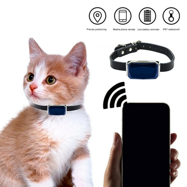 Neinkie Traqueur pour Animaux de Compagnie Clôture Virtuelle Réglable IP68 Étanche Historique Suivi en Direct Position Précise Plastique Traqueur d'Activité pour Chien Chat Collier Fournitures pour Animaux