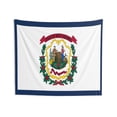 thumbnail image 3 of West Virginia State Flag Wall Hanging Tapestry, 3 of 3