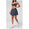 thumbnail image 3 of AEXTO Two Piece Tennis Skirt Sets Athletic 2 Piece Workout Sets for Women with Pockets, 3 of 7