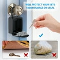 thumbnail image 2 of ORIA Key Lock Box, Wall Mounted Key Safe Box, 4 Digit Combination Key Storage Lock Box, 5 Keys Capacity, Black, 2 of 7