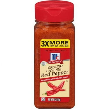 McCormick Ground Cayenne Red Pepper, 6 OZ (Pack of 8)