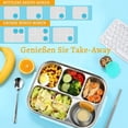 thumbnail image 4 of 3Pcs 50Ml Salad Dressing Container to Go, Stainless Steel Condiment Containers Cups with Silicone Lids for Bento Box, 4 of 7