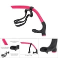 thumbnail image 3 of Embout de Tuba en Silicone, PVC avec Boucle Réglable et Support de Rangement, Confortable et Facile à Nettoyer, Options Rose et Rouge, 18.7 Po, 3 of 7