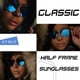 thumbnail image 2 of Gafas de sol Joopin Semi Rimless Polarizadas UV400 Azul Espejado, 2 of 6