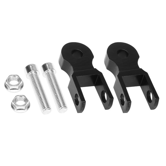 Unique Bargains Pair 5cm Shock Absorber Height Extender Universal for Motorcycle Suspension Black