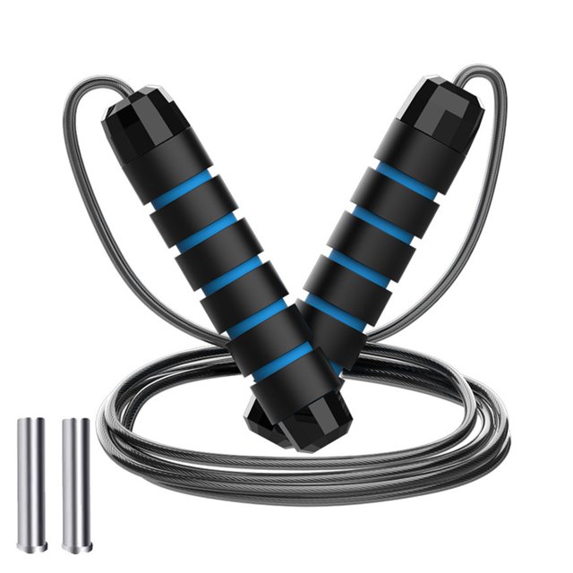 CSChome PVC-coated Steel Wire Rope Steel Wire Skipping Rope - 300CM, Adjustable Non-Slip Handle, Weight Training for Students