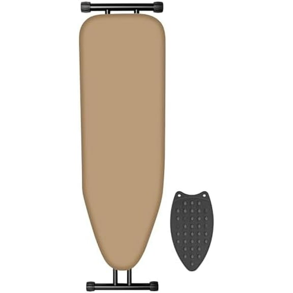 Ironing Board with Heat Resistant Cover, 43x13 Compact and Space Saver Iron Board,Height Adjustable,Easy to Fold,Stable Structure