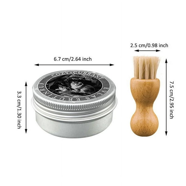 Xihbxyly Ungüento para Muebles de Cuero, Acondicionador Natural de Cera de Abejas, Restaura y Protege El Cuero, Incluye Un Cepillo para Ungüento, Cuidado Versátil Del Cuero, Ideal para Muebles y Asie