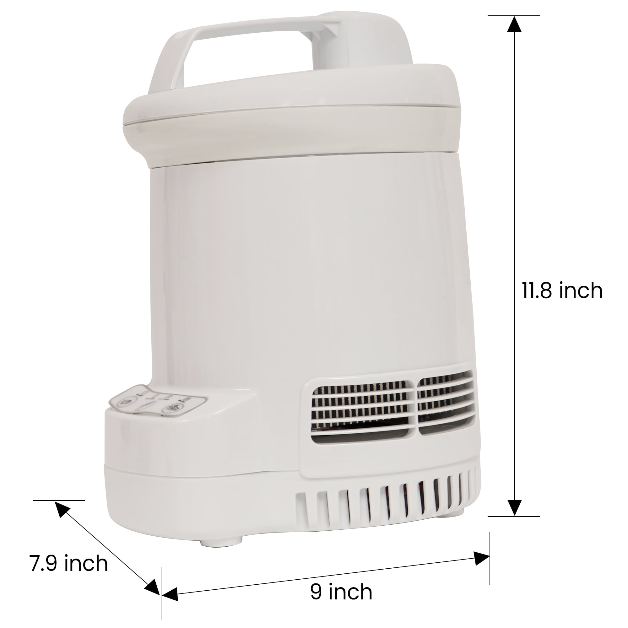 Total Chef Ice Cream Factory Automatic Ice Cream Maker 1.2Liter White