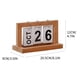 thumbnail image 2 of Teak Wood Calendar,Wooden Page Flipping Calendar Desk Decorations, 2 of 2
