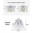 thumbnail image 6 of Waterfall Valances for Windows, Purple Spring Floral Kitchen Sheer Valance Curtains, Summer Botanical Weeping Vintage Rod Pocket Elegant Swag Valances for Living Room Bedroom, 47.2"x38.5", 2 Panel, 6 of 8