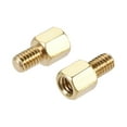 thumbnail image 4 of Uxcell Hexagon Brass Standoff Spacer Male-Female Screw Nut Kit 20 Sets 6mm+6mm, 4 of 5