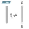 thumbnail image 3 of Unique Bargains 12 Pack Sign Standoff Screws, 1/2"x4" Stainless Steel Advertising Screws, Silver, 3 of 7
