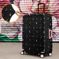 thumbnail image 4 of Black White Star Moon Planet Comet Pattern Luggage Cover Fashion Suitcase Cover Baggage Covers Fit 25-28 Inch Luggage (Go Travel), 4 of 5