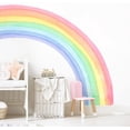 thumbnail image 4 of 55"x63" Large Rainbow Wall Stickers, Mural Watercolor Half Rainbow Wall Decals Peel and Stick Vinyl Wall Art Decor for Girls Bedroom Kids Nursery Living Room Playroom Toddler, 4 of 4