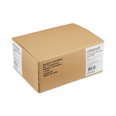 W.B. Mason Co. Business Envelope, 24 Lb, Gummed, #10 (4-1/8 X 9-1/2), White, 500/Box - W.B. Mason