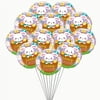 PMU Happy Easter Bunny 18 Inch Mylar Foil Balloon Pkg/25