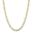 thumbnail image 1 of Leslie's Real 10kt Yellow Gold 5.25mm Concave Figaro Chain; 24 inch; Lobster Clasp; for Adults and Teens; for Women and Men, 1 of 5