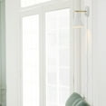 thumbnail image 5 of 1-Light Matte White and Brass Dimmable Plug-In or Hardwire Wall Sconce with Stepless Dimming Rotary Switch, 5 of 13
