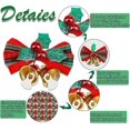 thumbnail image 3 of Lazo De Navidad Con Campanas Guirnaldas De Navidad Lazos Mini Lazos De Árbol De Navidad Lazos Decorativos De Navidad Decoraciones Colgantes De Tela Adornos Festivo De Año Nuevo, R, 3 of 5