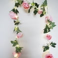thumbnail image 5 of Guirnalda de luces LED con batería para decoración de bodas, fiestas y eventos, con rosas artificiales, 5 of 5