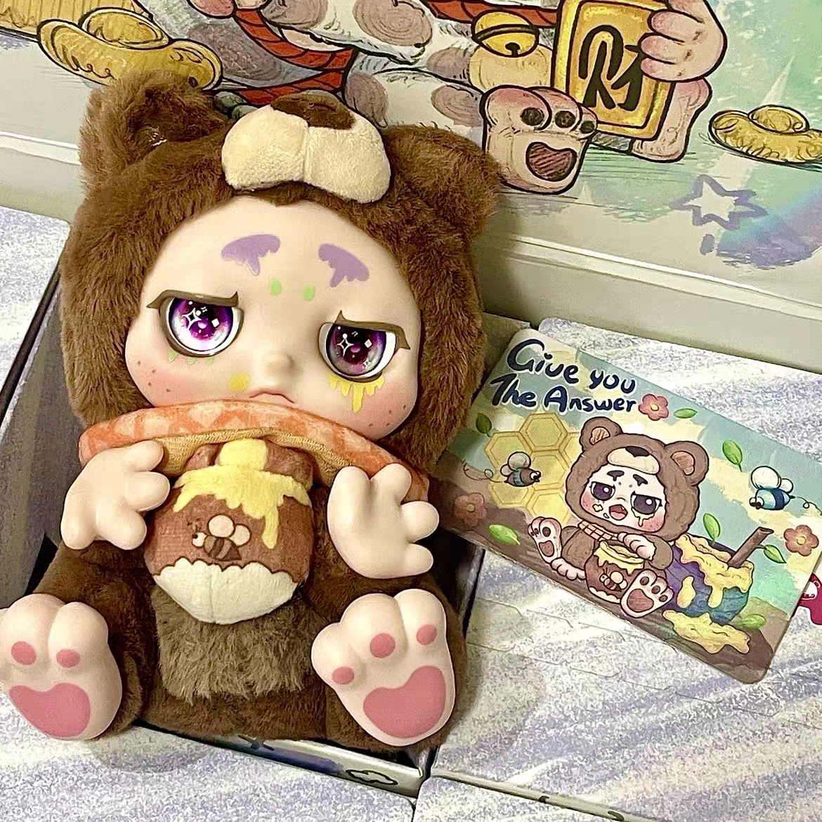 KIMMON Give You The Answer Series Plush Blind Box Confirmed Figure Toy Art Gift！