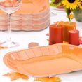 thumbnail image 4 of Sulgyt 20 Count Pumpkin Paper Plates Fall Disposable Plates 9 Inch Thanksgiving Harvest Orange Party Dinner Plates for Autumn Holiday Catering Events Dinning Party Favors, 4 of 6