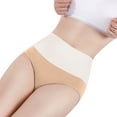thumbnail image 5 of Scyoekwg Women's Cotton Underwear Comfort Hipster Panties Knickers Stretchy Bikini Underwear High Waisted Underwear Underpants(Khaki,XL), 5 of 6