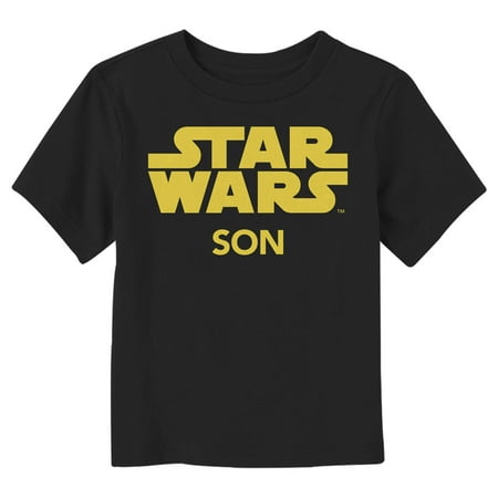 

Toddler s Star Wars Son Classic Title Logo Graphic Tee Black 2T