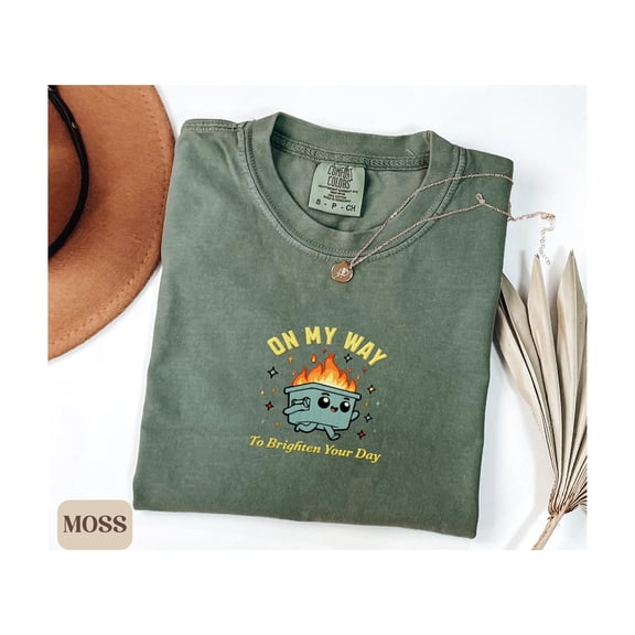 Embroidered Dumpster Fire Shirts This Little Light of Mine I'm Gonna Let It Shine Emotional Dumpster Fire Shirt, Mental Health Shirt Gift